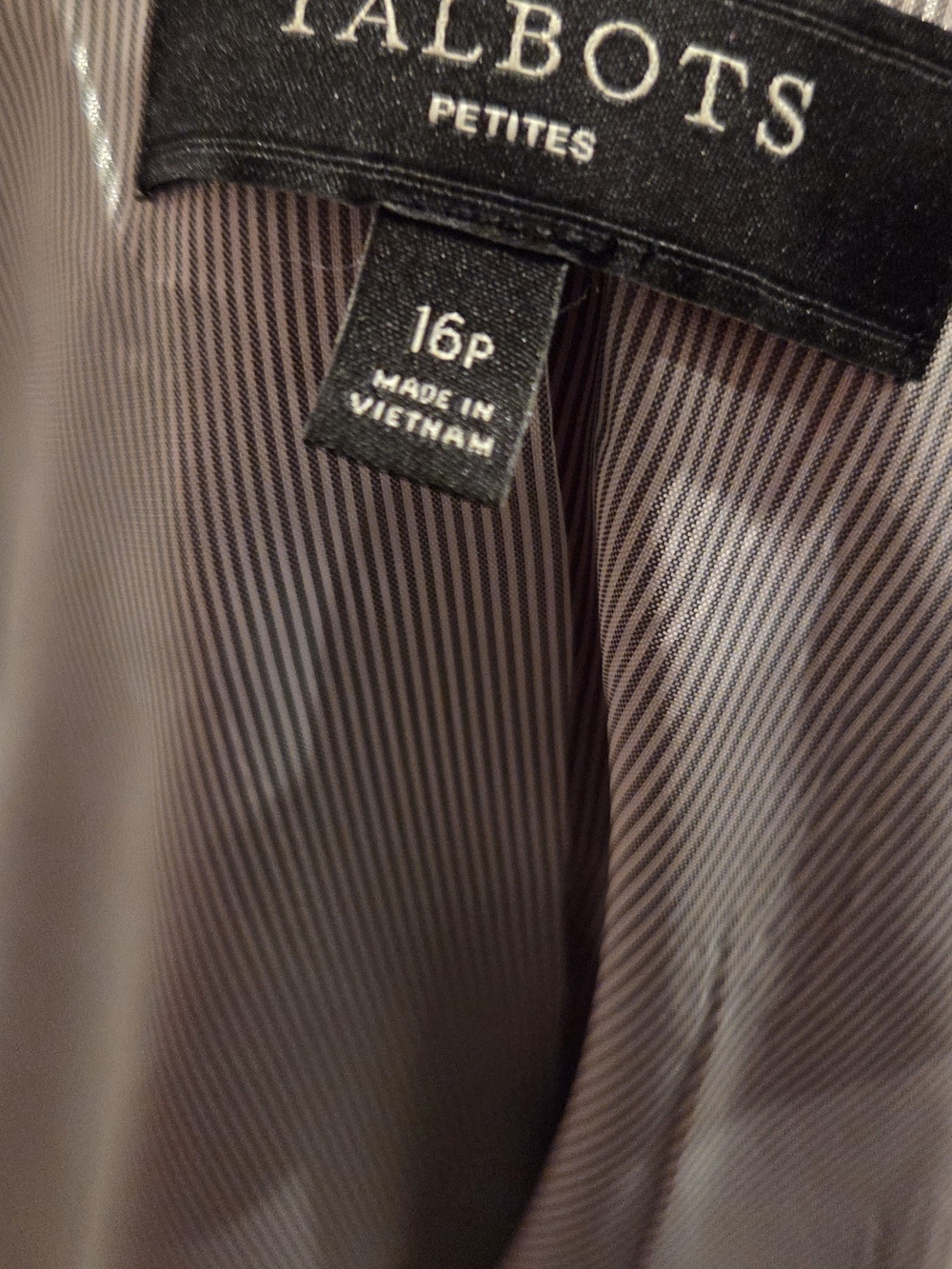 Talbots Rose Windowpane Wool Blazer - Picture 2 of 8